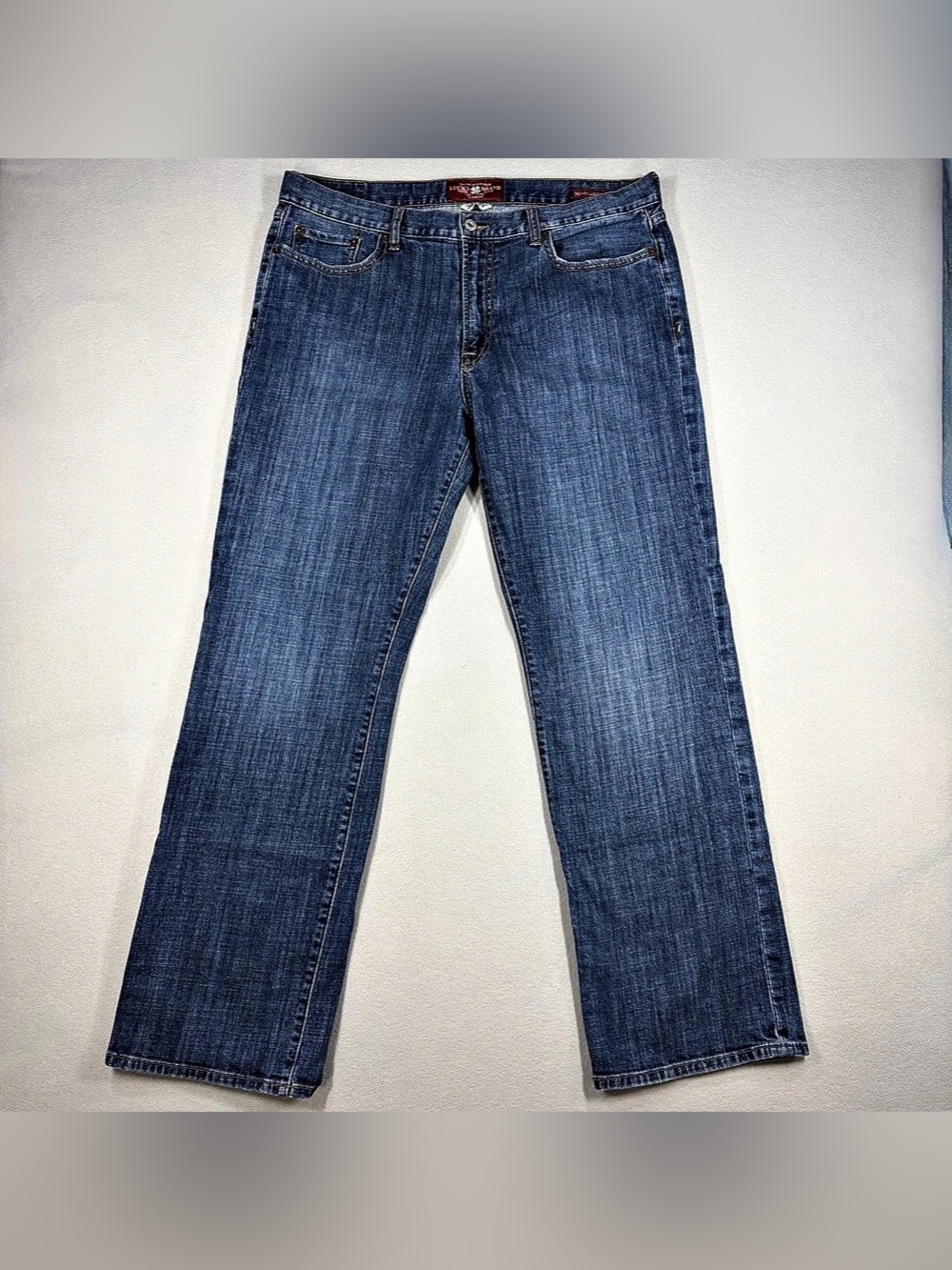 Lucky Brand 361 Vintage Straight Jeans Mens 36x32 Dark Wash Denim Cotton Stretch